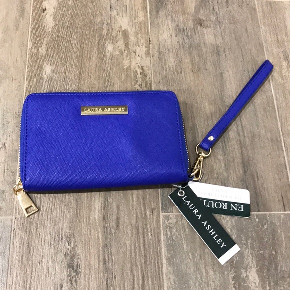 Laura Ashley Handbags - NWT Laura Scott travel wallet Blue